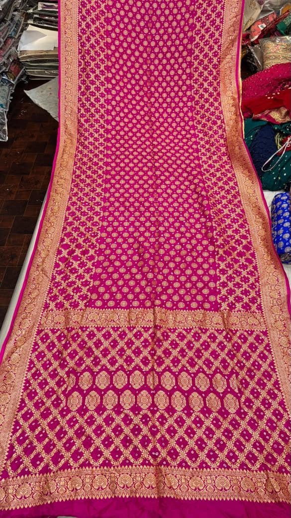 DUPION SILK BANDHANI SAREES image 6