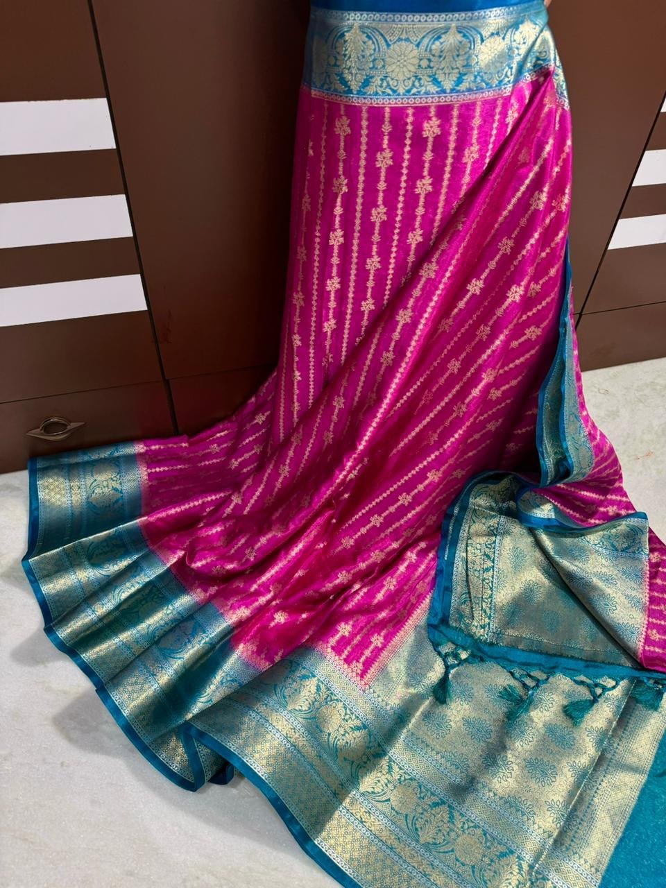 Banarasi Dybal Dupion Silk Saree image 9