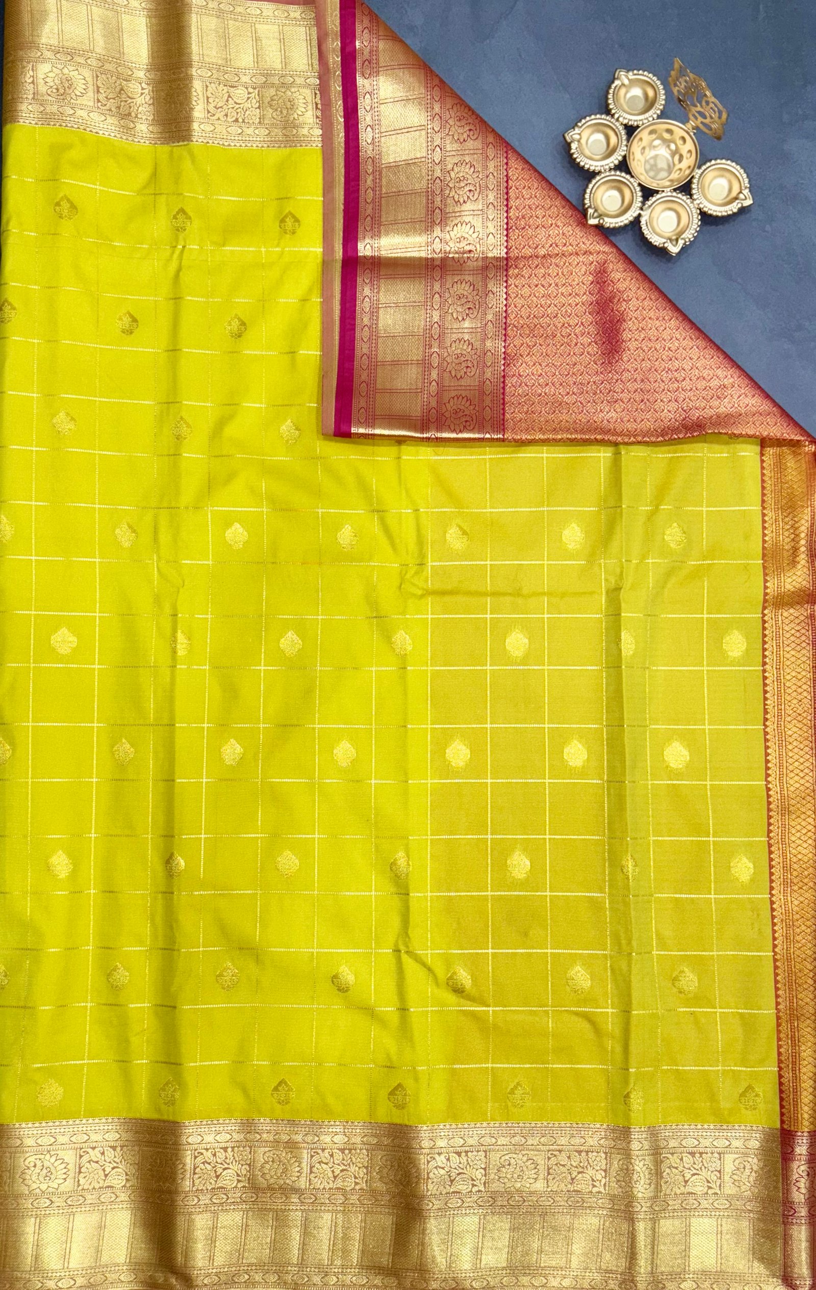 5 Korvai Semi Kanchi Silk Sarees image 12