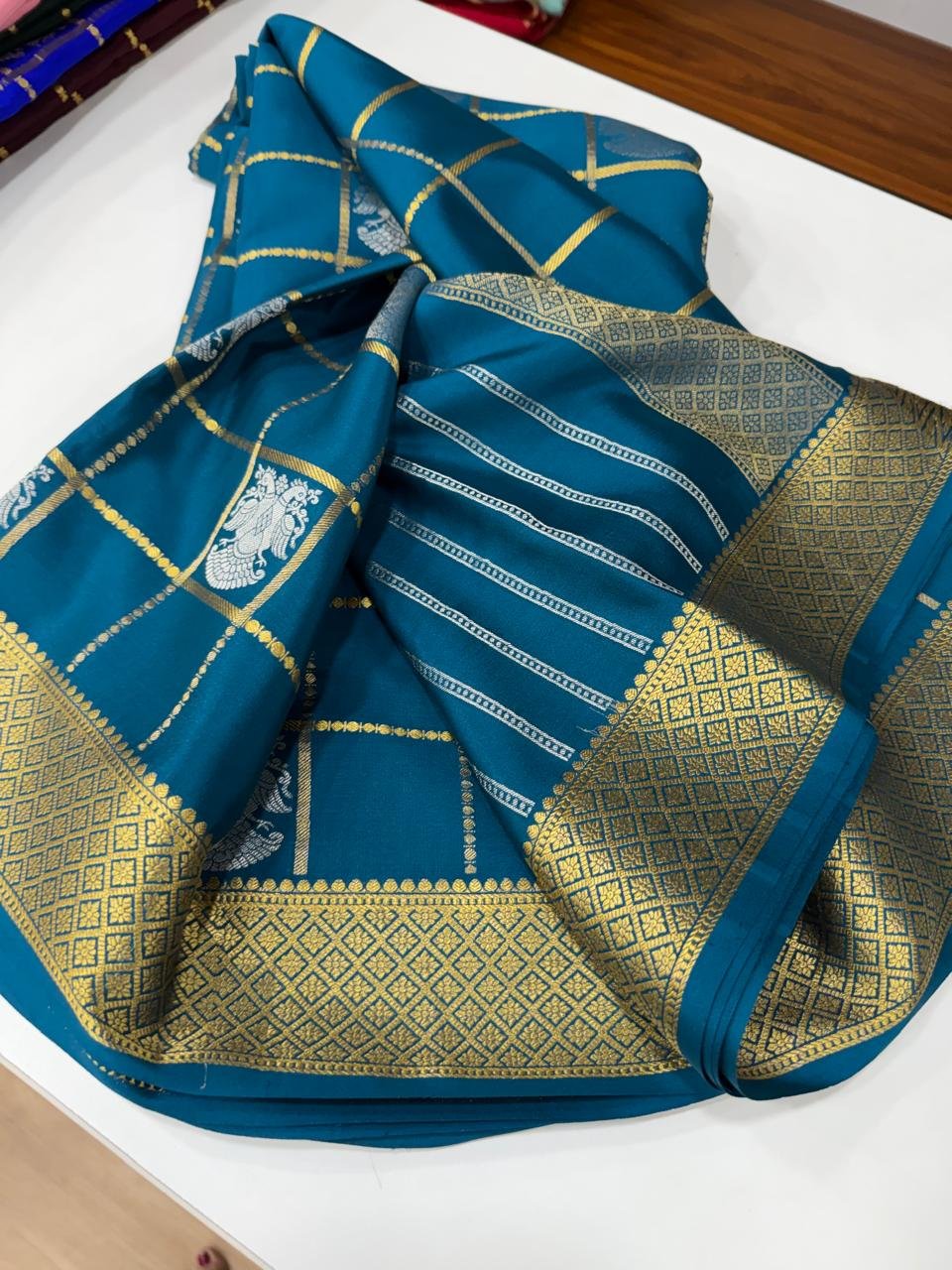 5 Pure Mysore Silk Sarees image 14