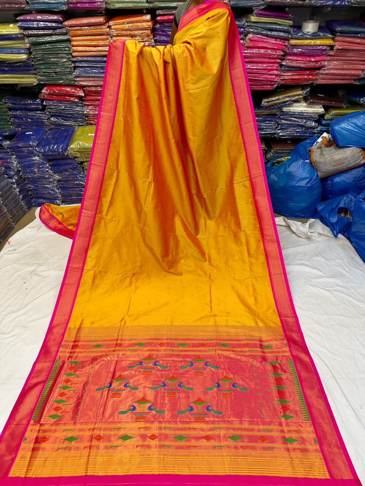 Yeola Double Pallu Semi Paithani image 33