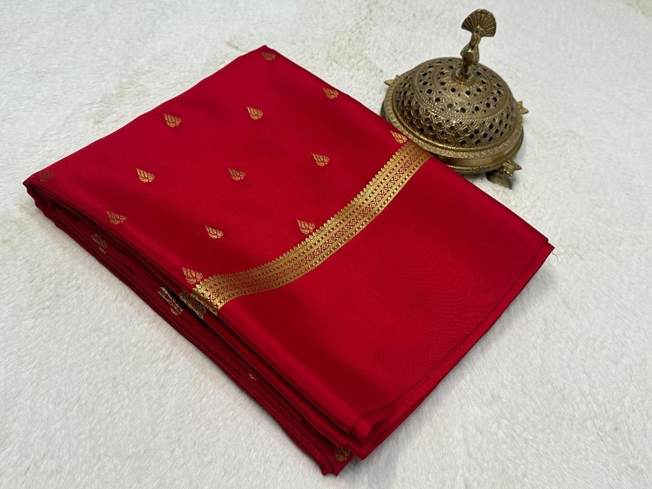 2 Semi Mysore Crape Silk Sarees