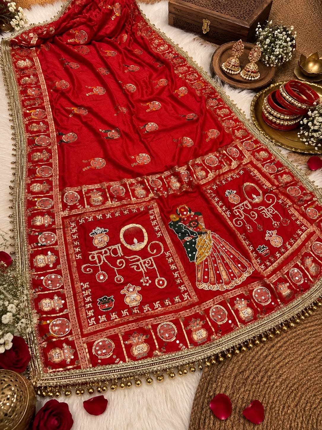 Karwachouth Special Handwork Saree image 3