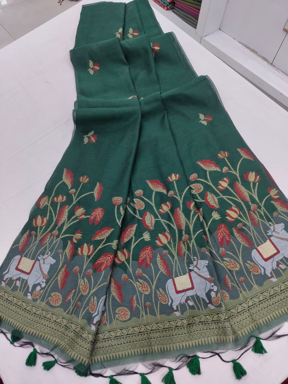 Muga Cotton Saree image 4