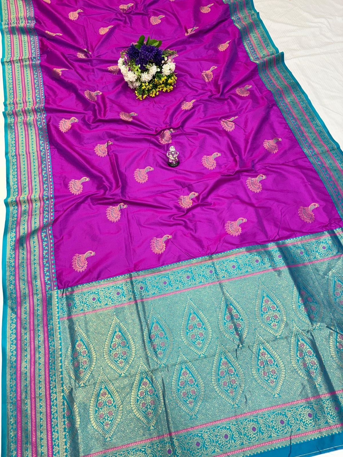 Rashmika Peacock Paithani image 8