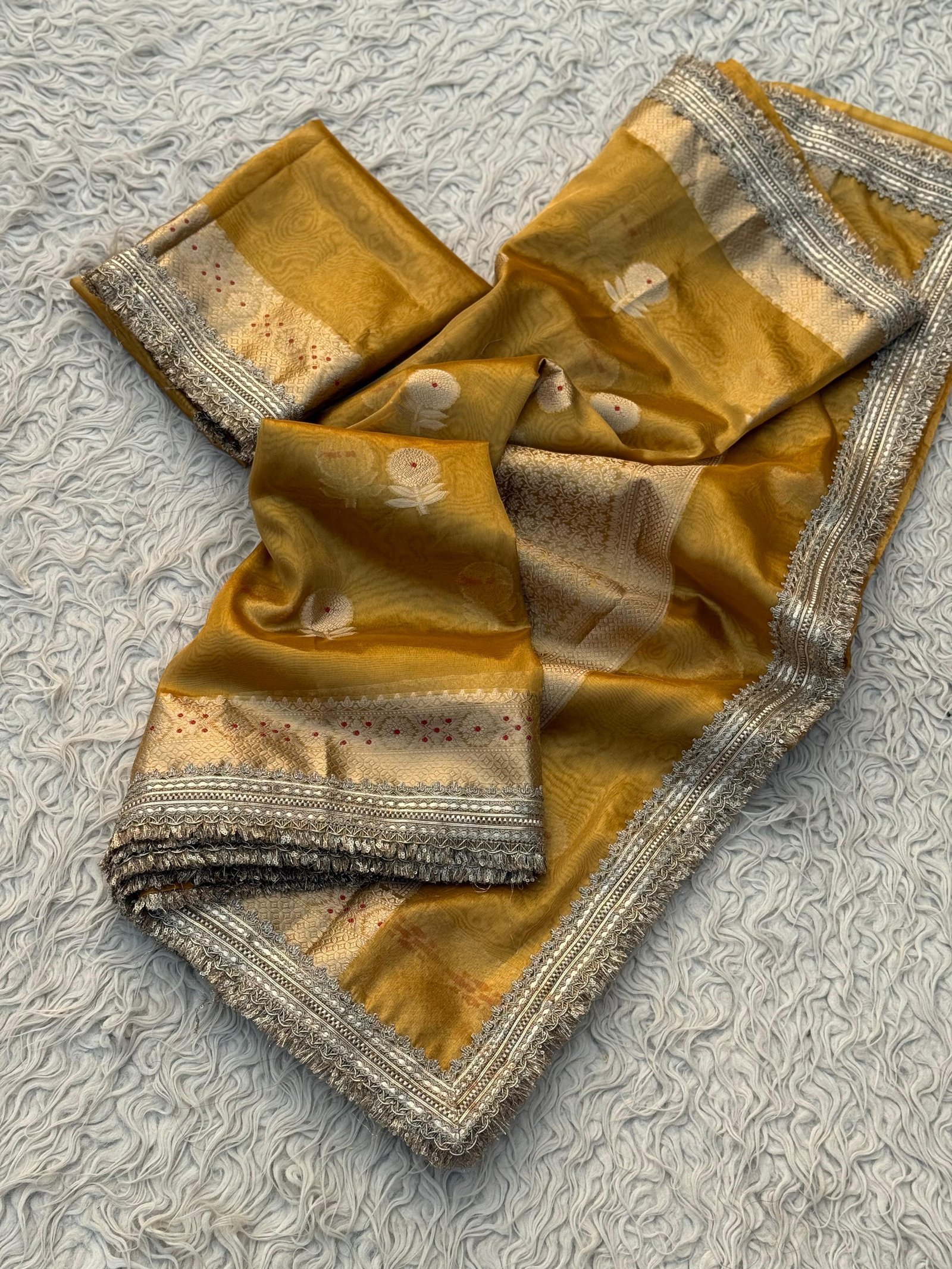 BANARASI TISSUE SILK SAREE image 6