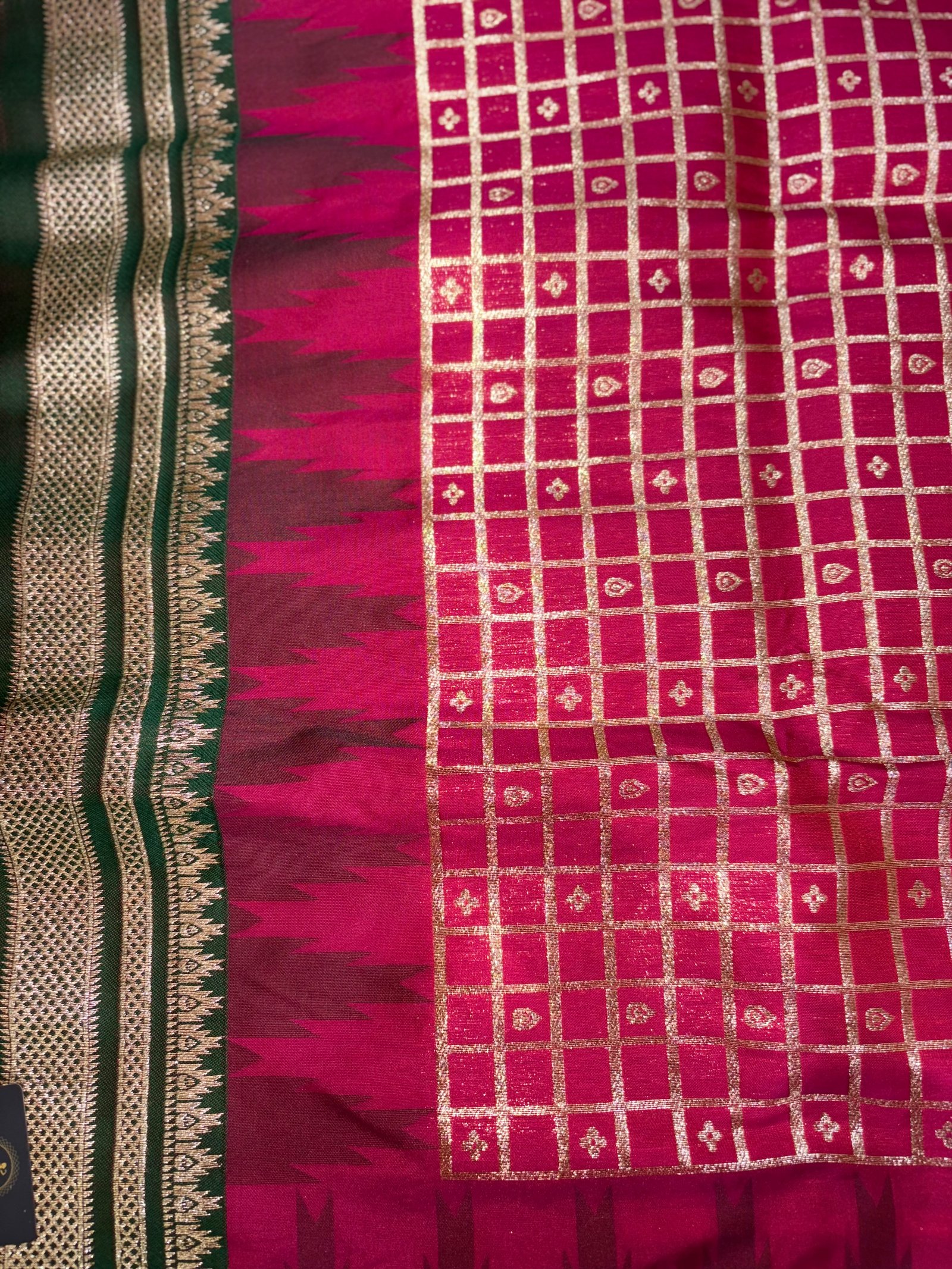 Bridal Semi Gadwal Sarees image 9