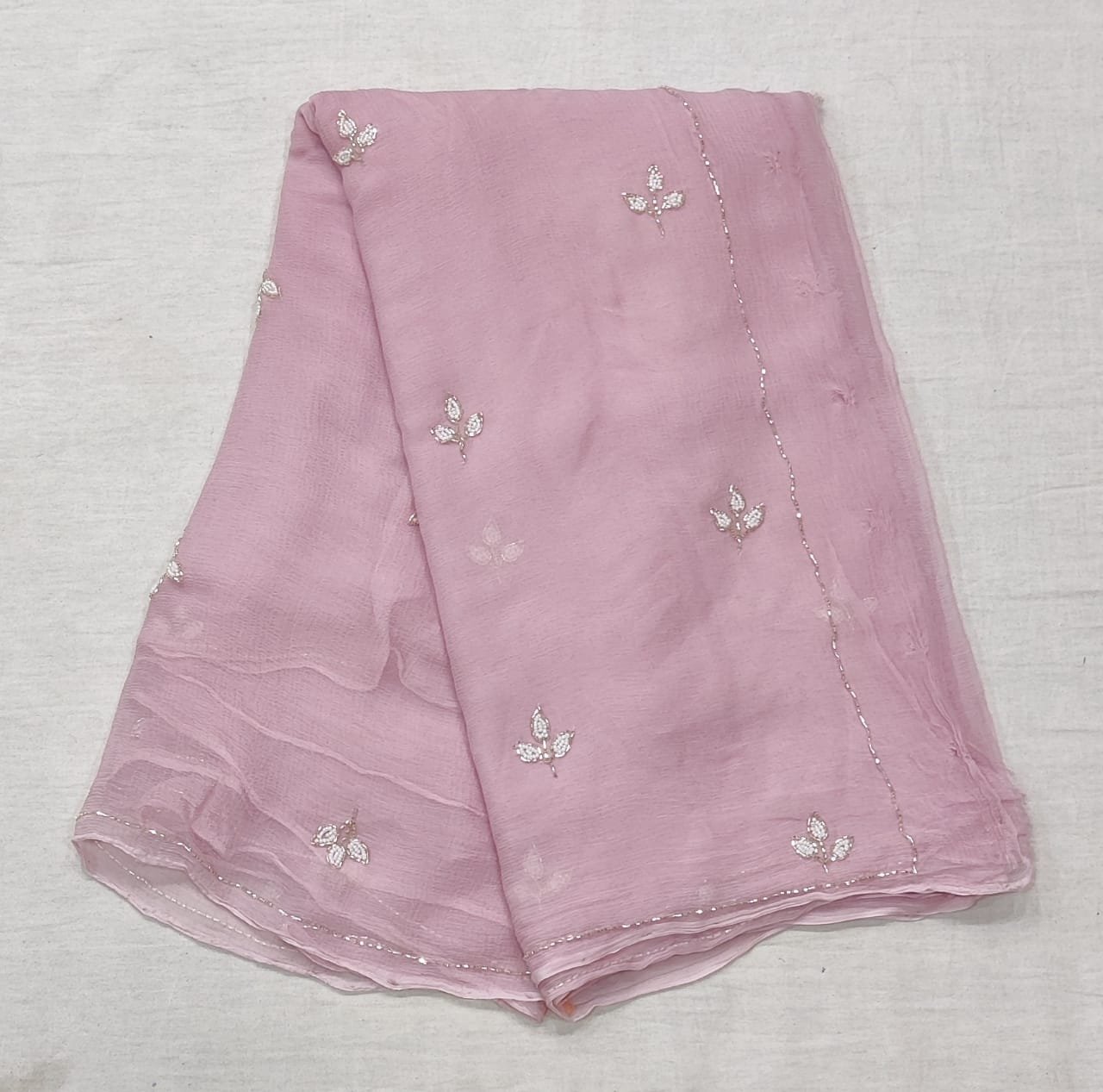 Pure Najmeen Chiffon Saree image 2