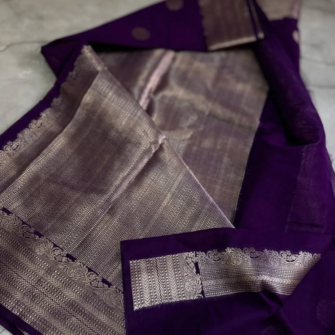 Banarasi Daybal Semi Georgette Soft Silk Saree image 11