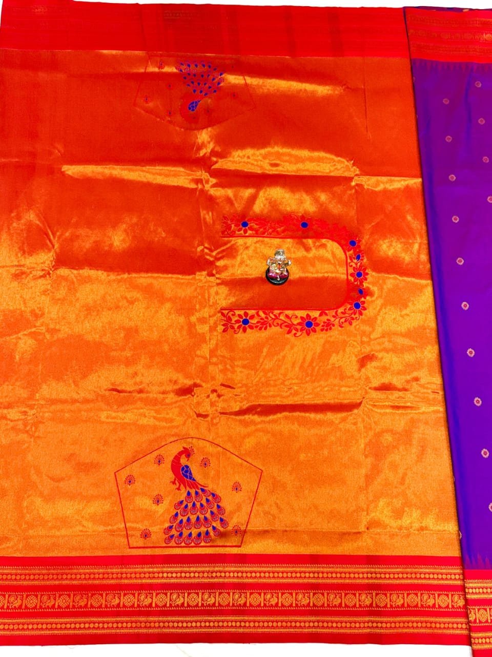 Half Silk South Indian Paithani image 22