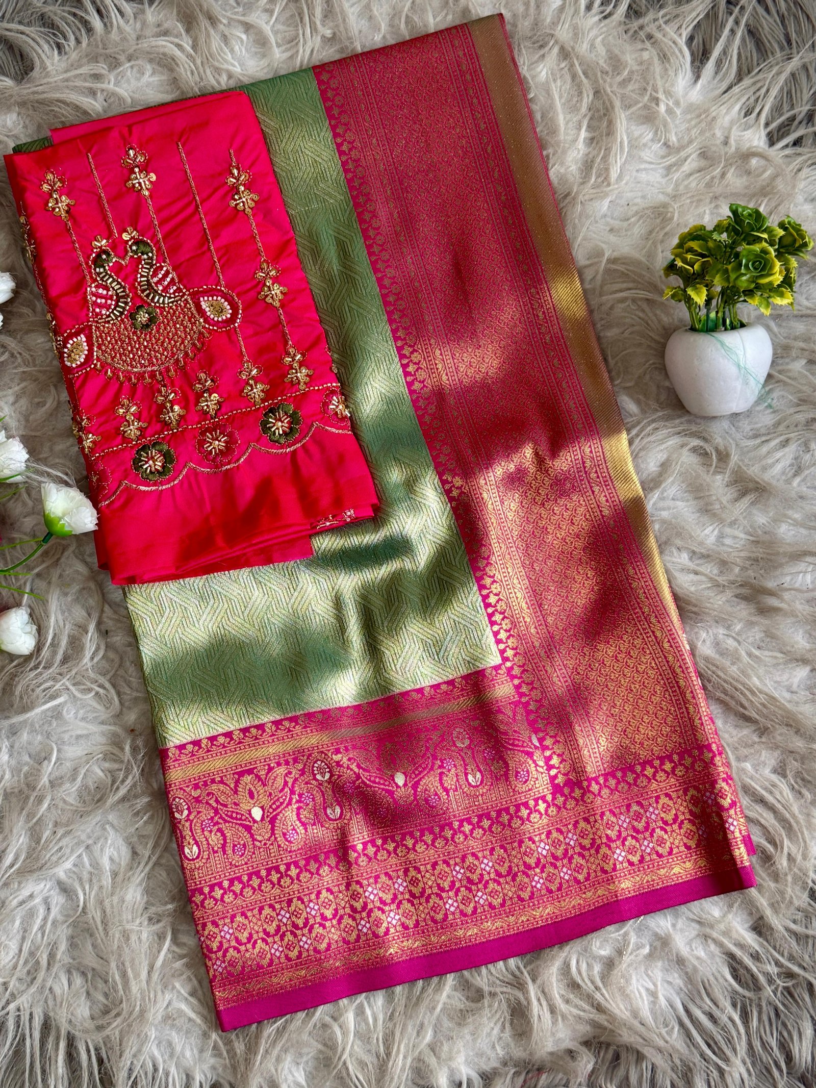4 Banarasi Tissue Silk image 18