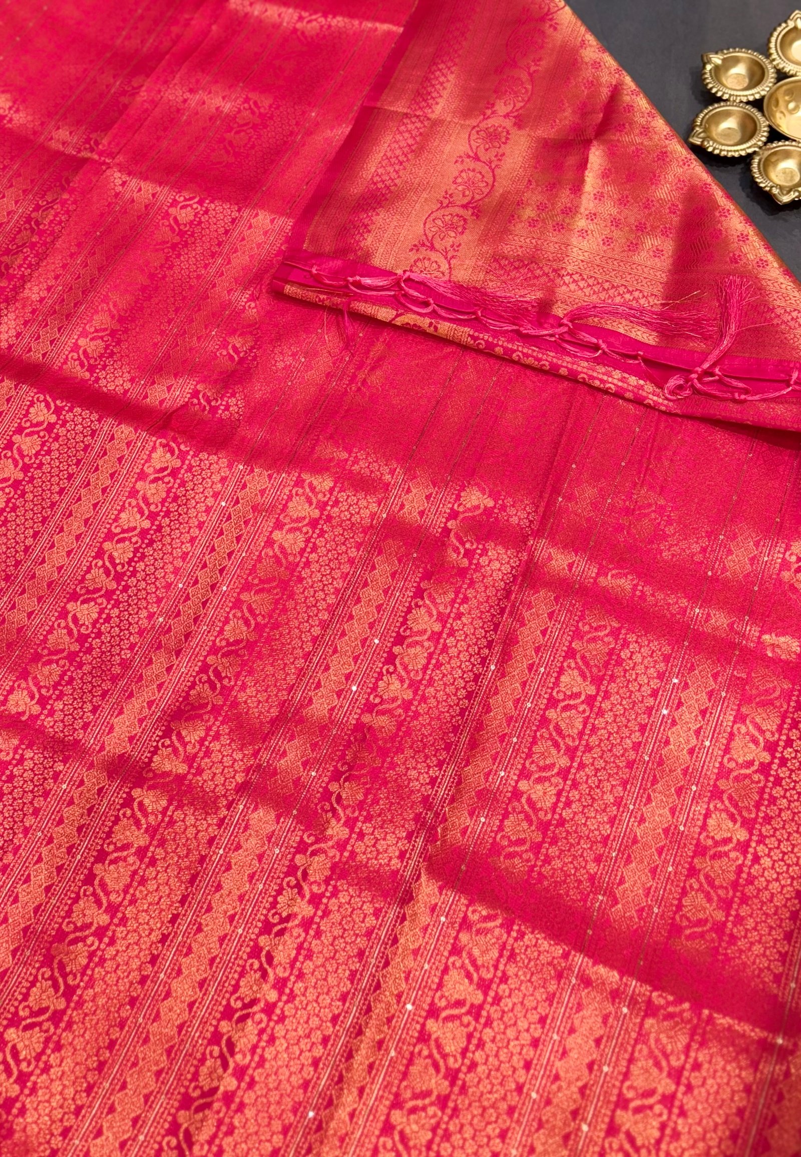 Bridal kanjivaram Semi SIlk Saree image 27