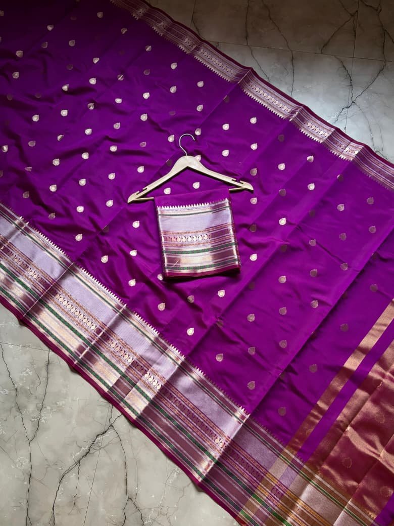 Banarasi Semi Kataan Silk Sarees image 16