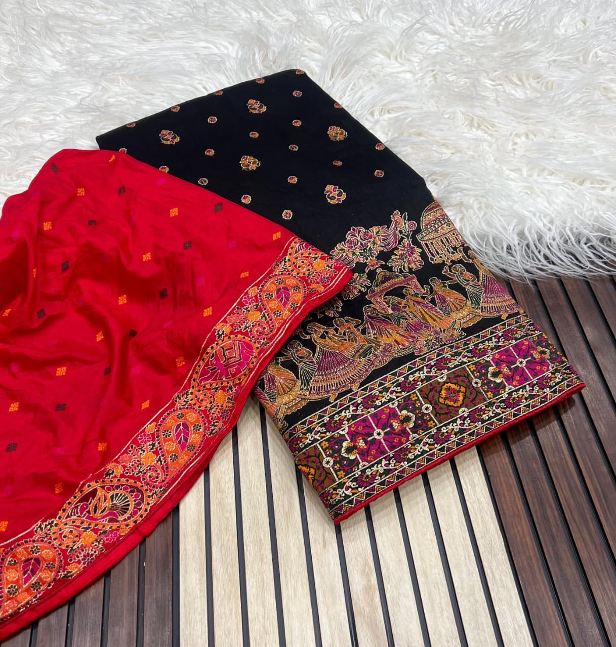 14 rajwadi pashmina saree image 2