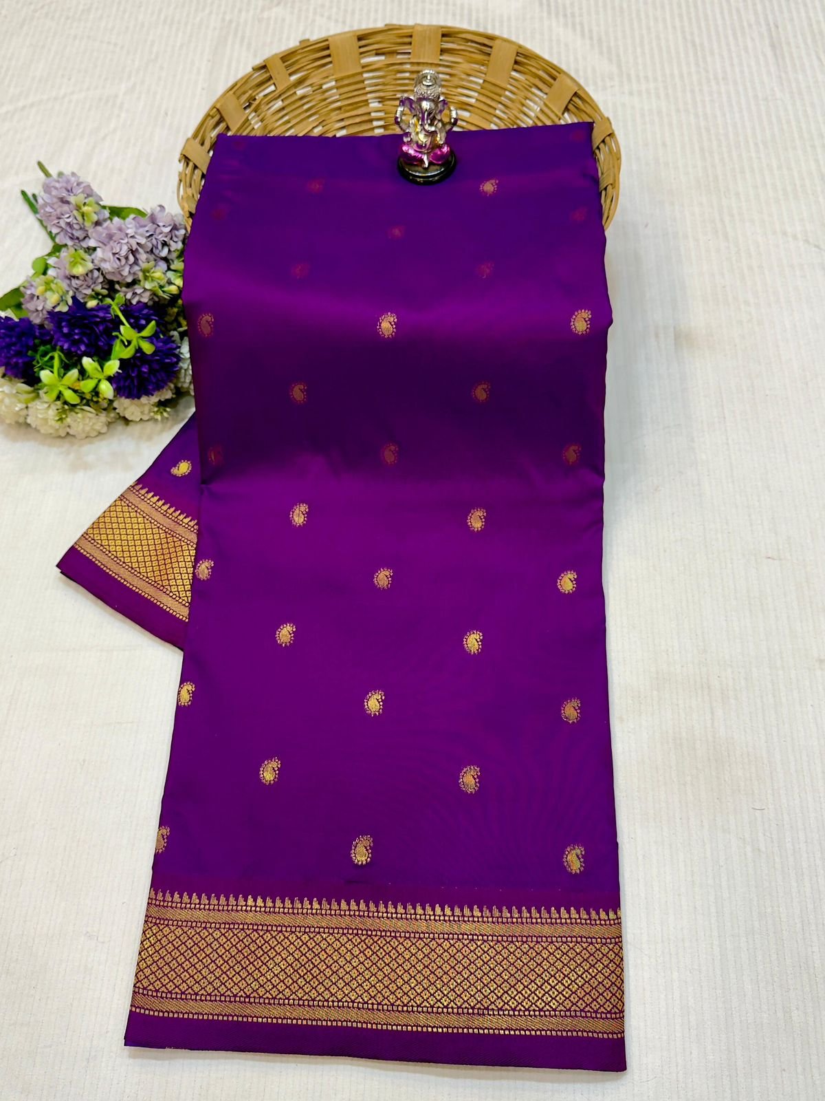 Fancy Pallu Asavali Paithani image 21