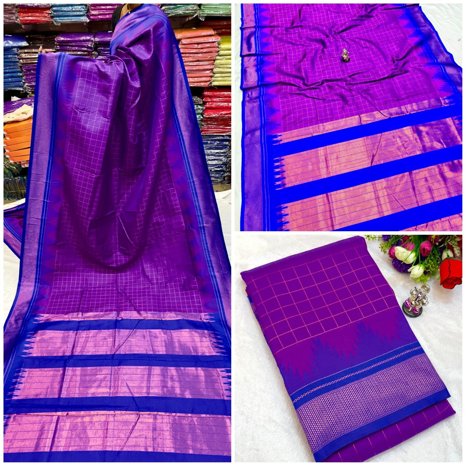 Neha Checks Irkal Paithani image 19