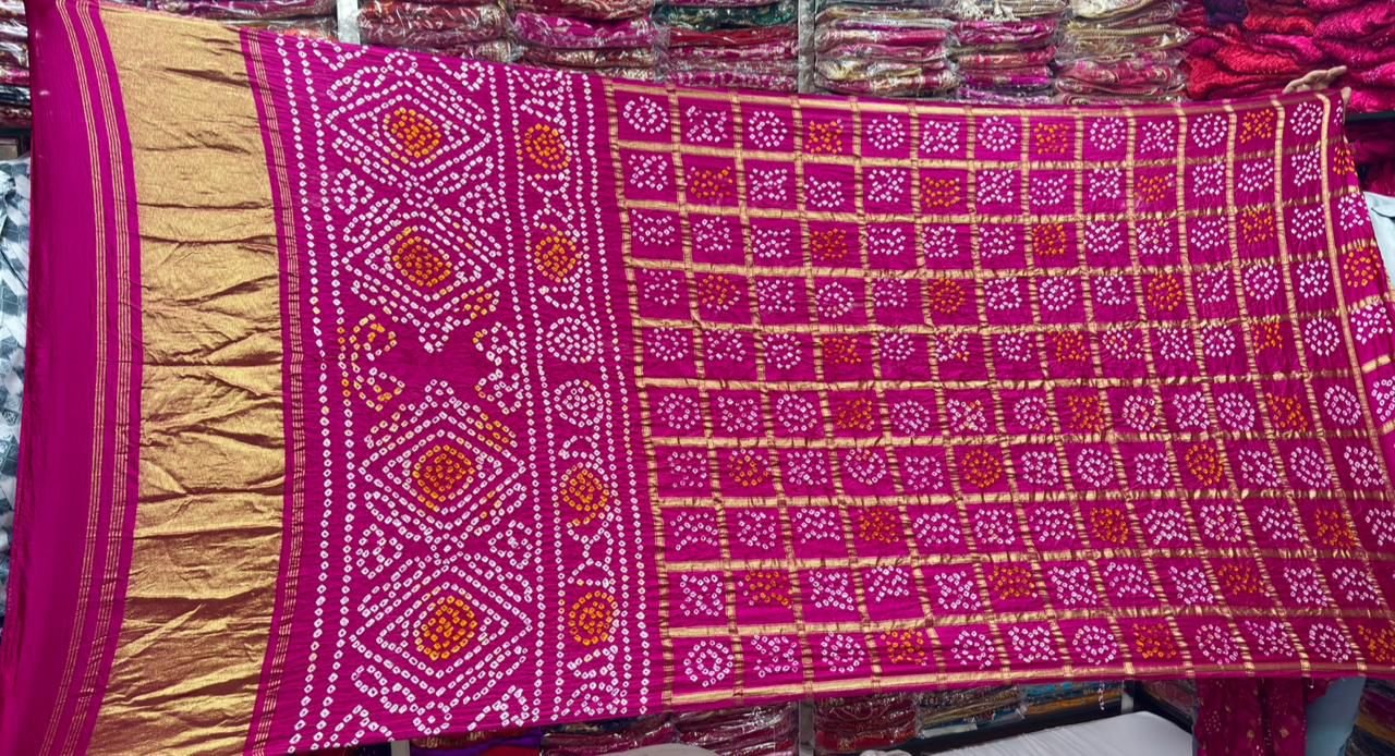 Gharchola Saree with lagdi patta image 10