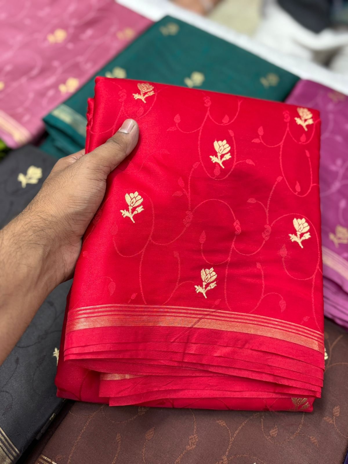 Premium Quality Gaji Silk saree image 17