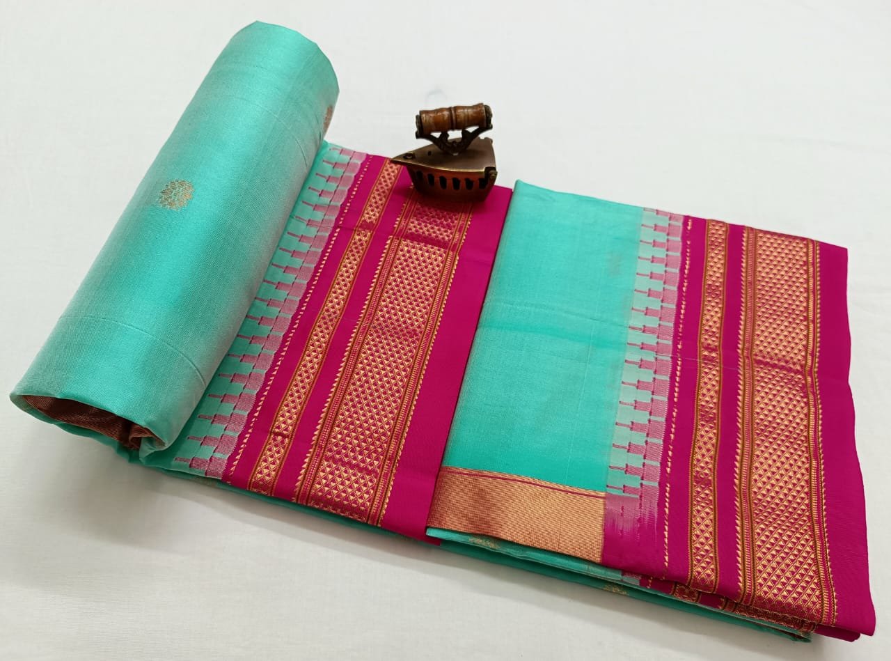 Chandrakor Paithani Pure Silk image 56