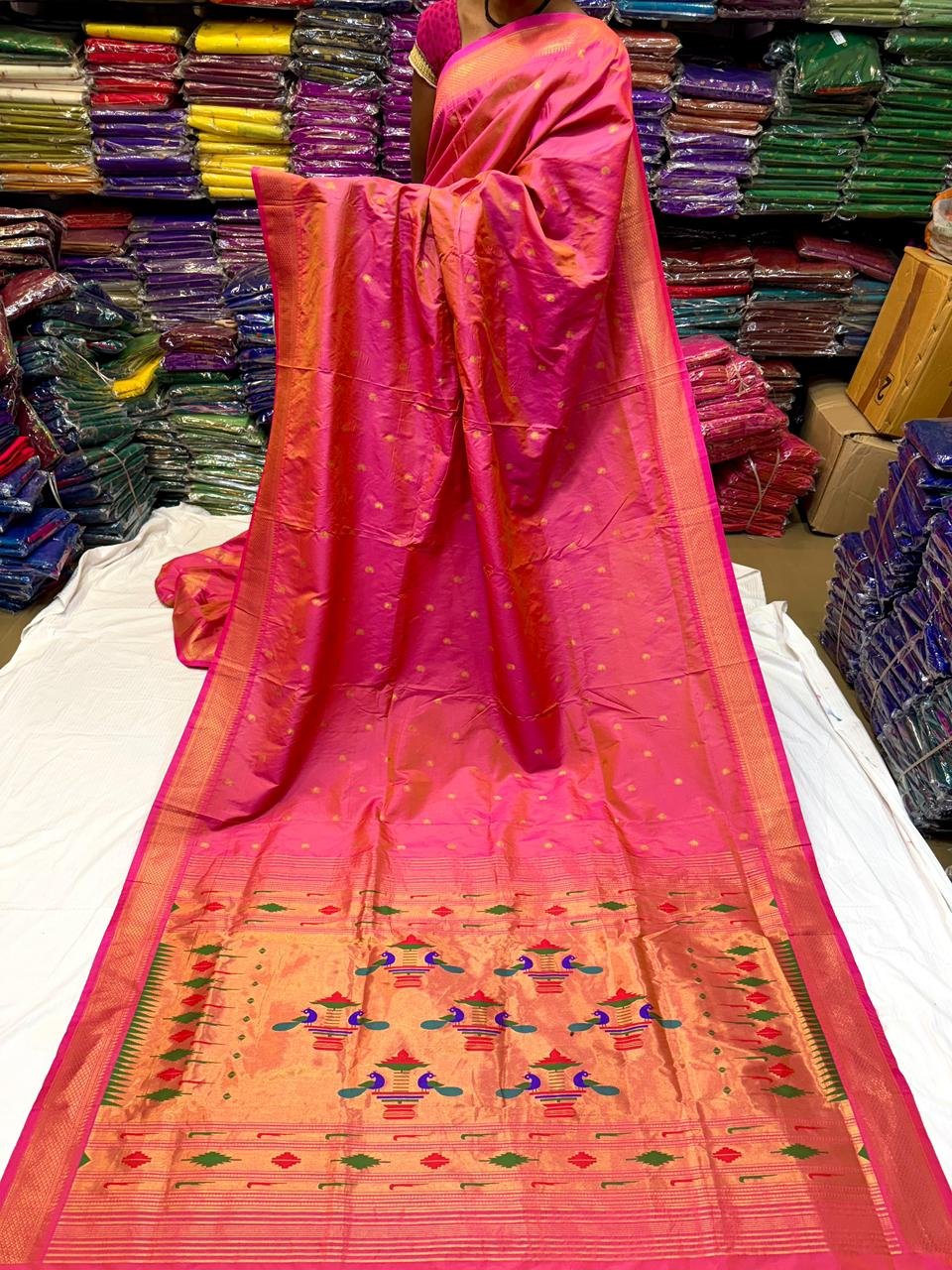 Yeola Double Pallu Semi Paithani