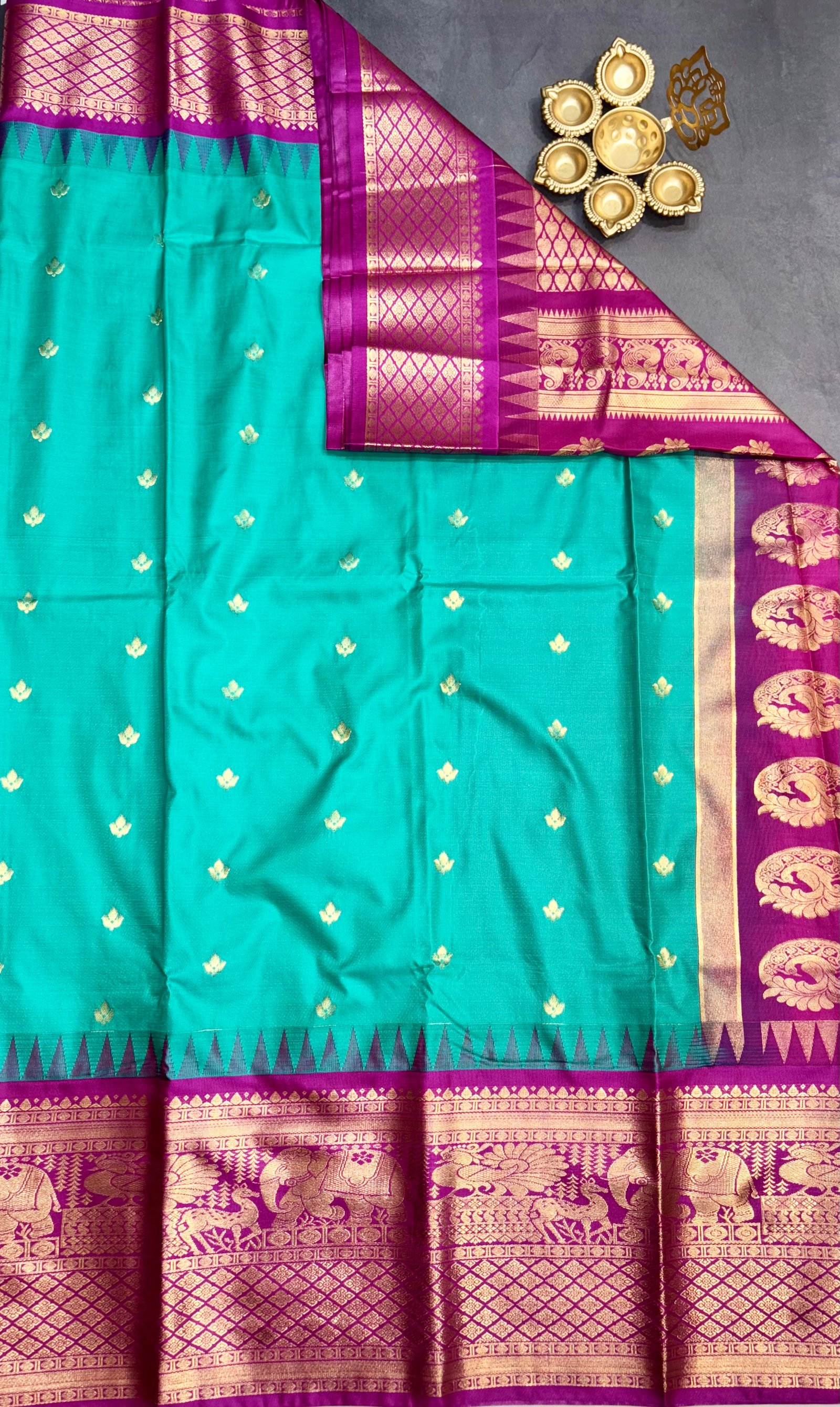 Gadwal Semi Silk Sarees image 7