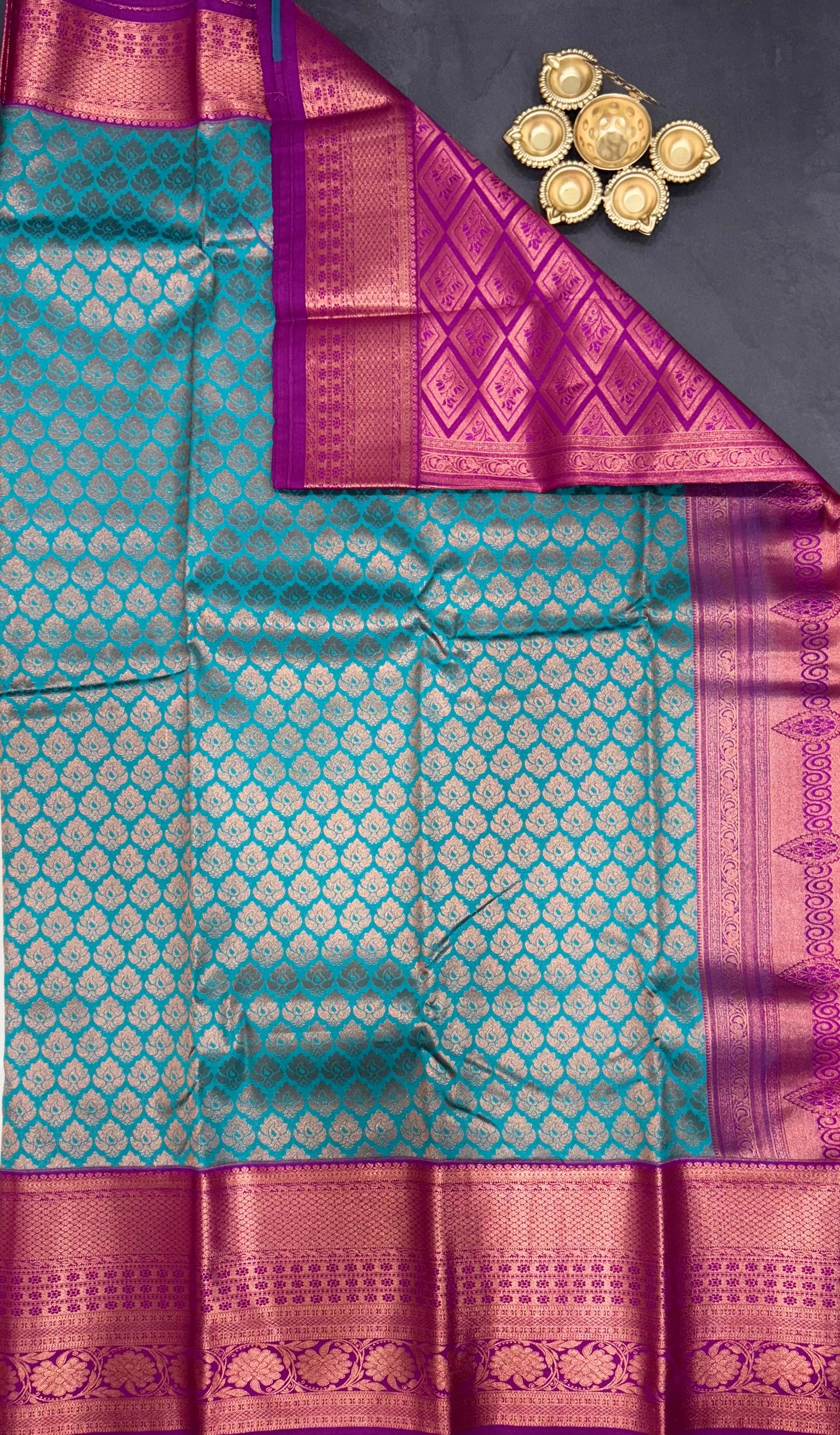 9 Korvai Kanchi Semi Silk Sarees image 2