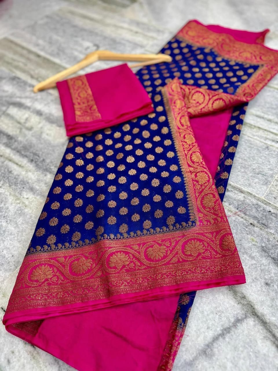 1 Banarasi Daybal Semi Georgette Soft Silk image 11