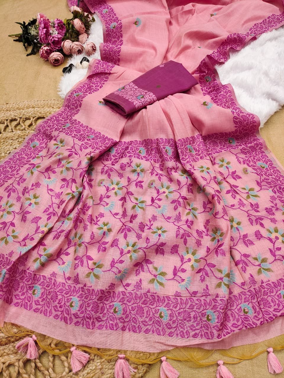 Premium Chanderi Cotton Saree image 8
