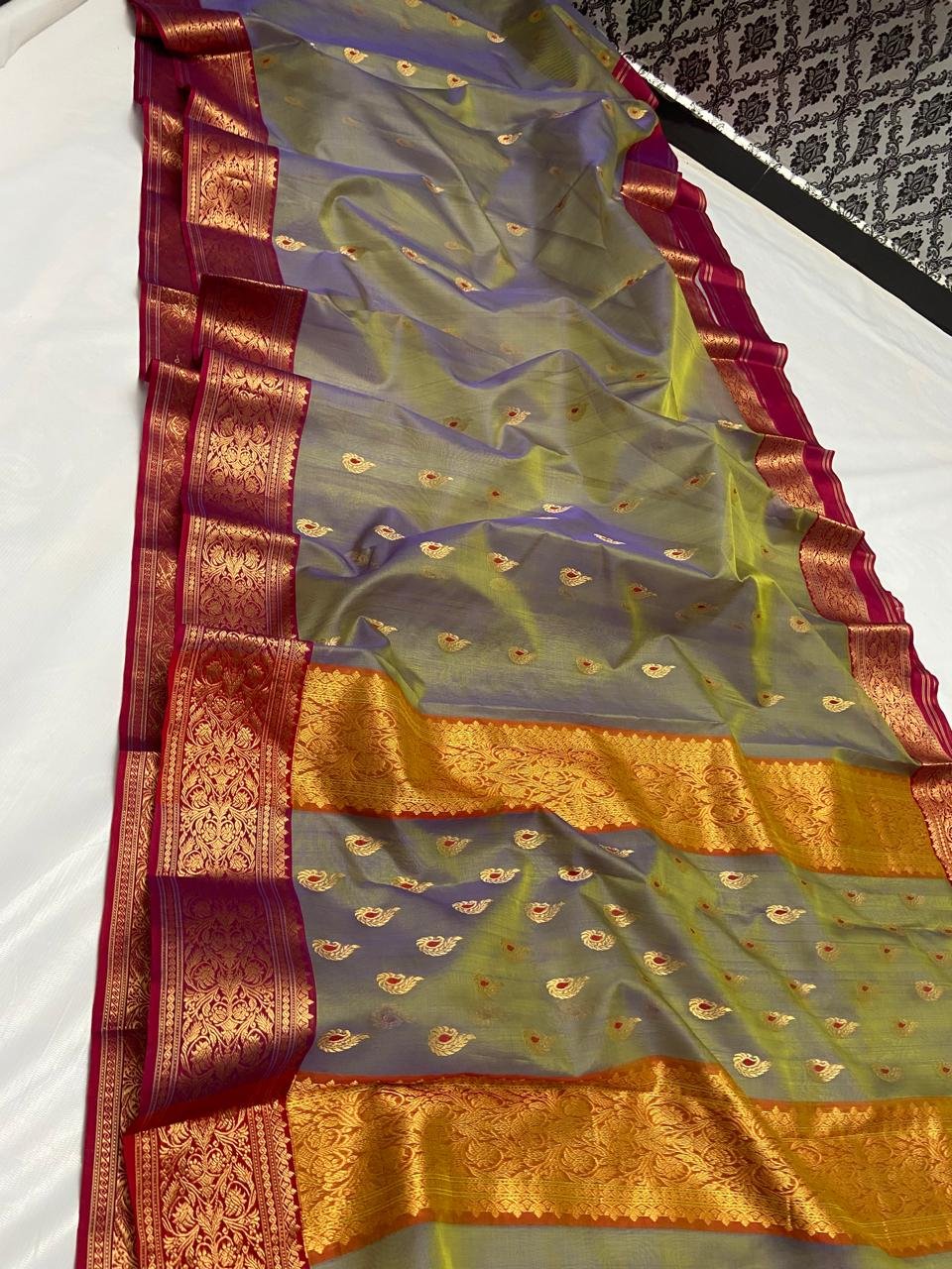 22 Silk Katan Saree image 4