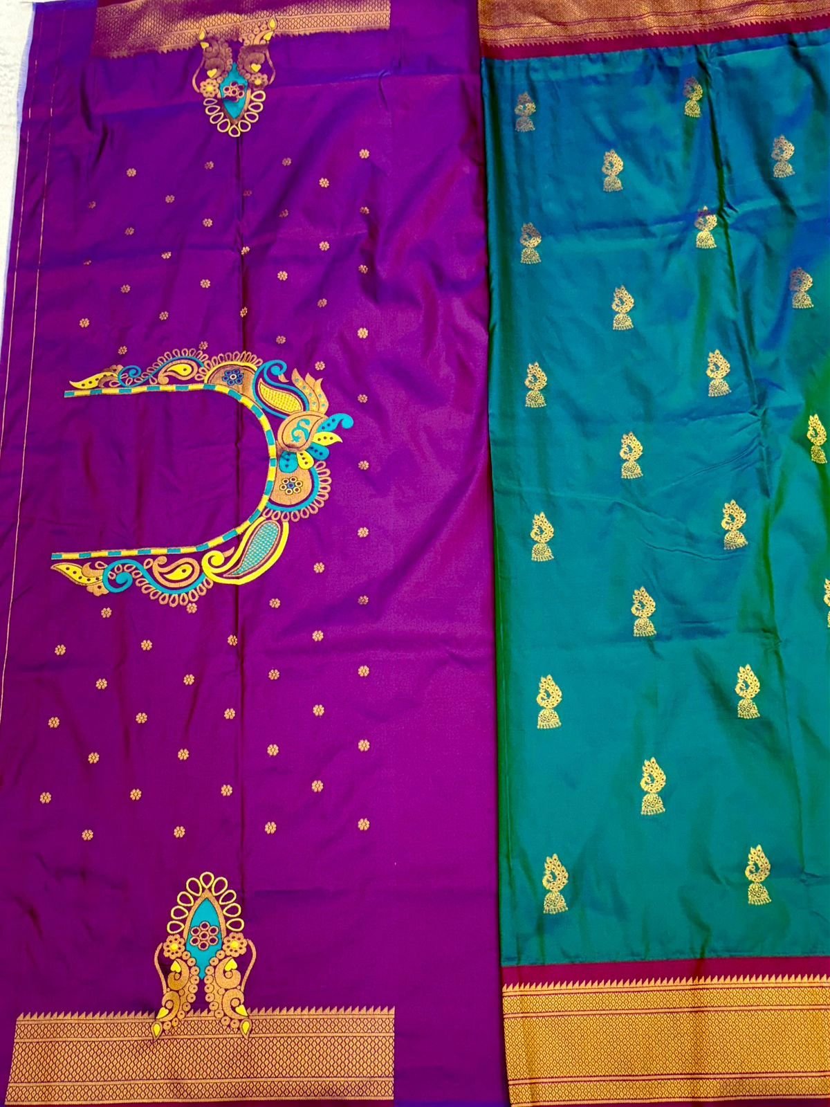 Mayuri Zhumka Kadiyal Paithani image 6