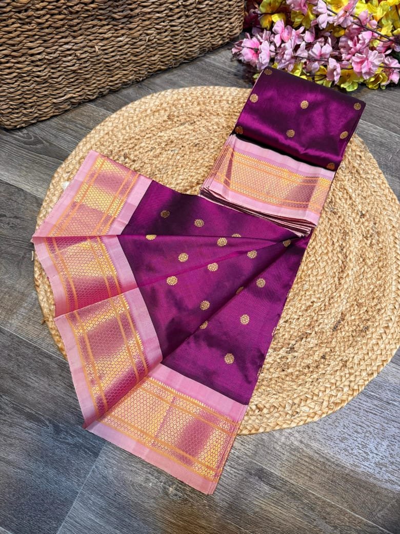 Kalanjali Maharani Paithani Pure Silk image 52
