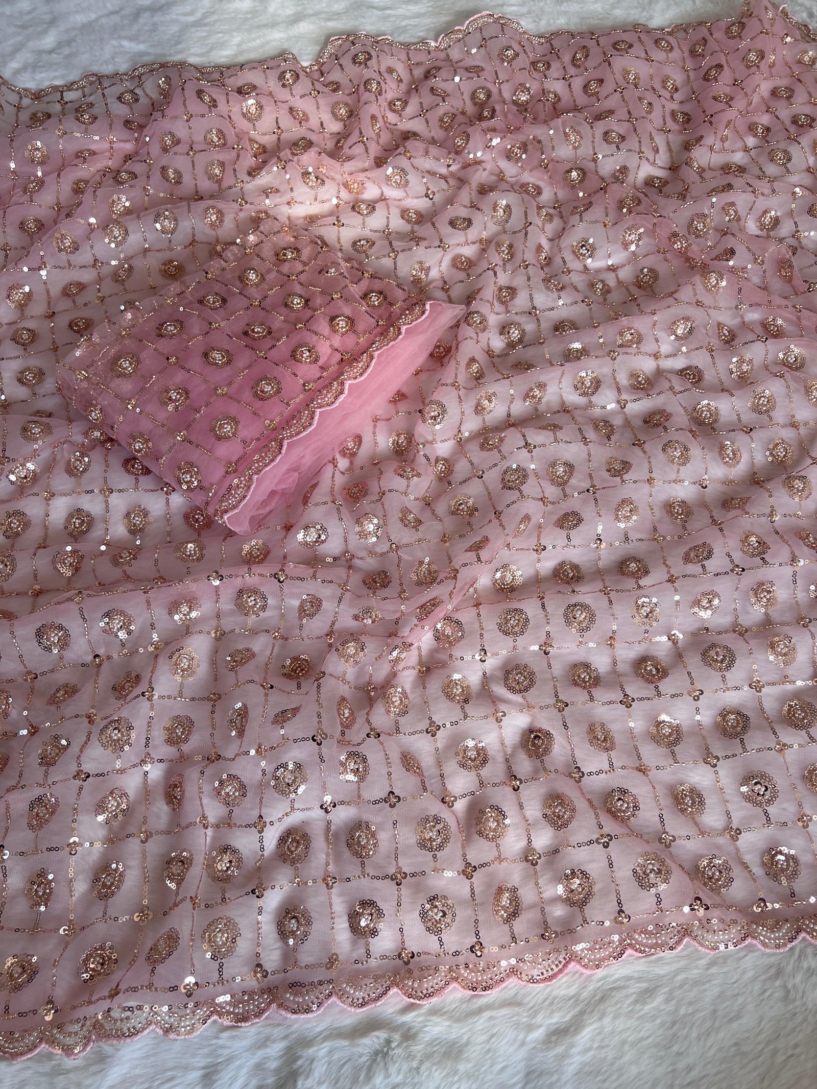 Heavy Butterfly Net Saree image 11