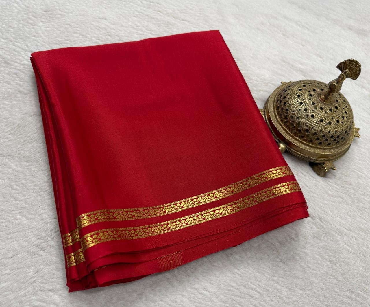 Pure Mysore Silk Sarees image 17