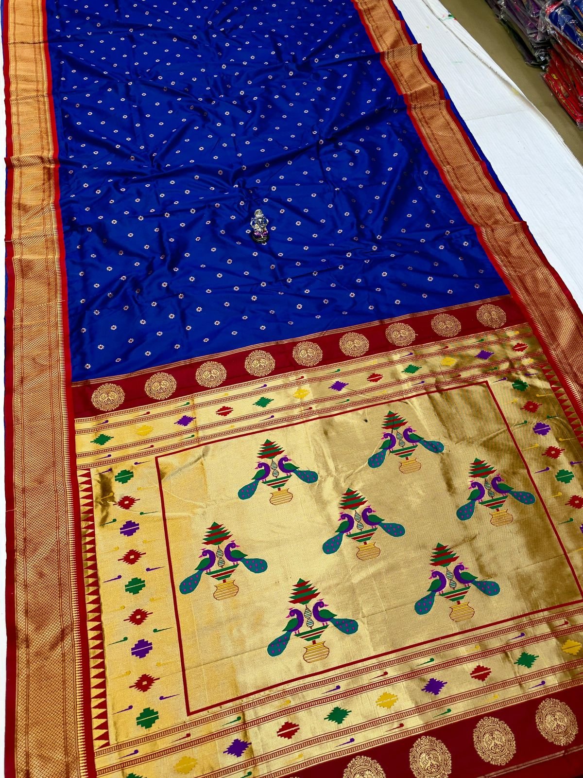 9 Vaar Aisha Traditional Pallu Paithani image 10