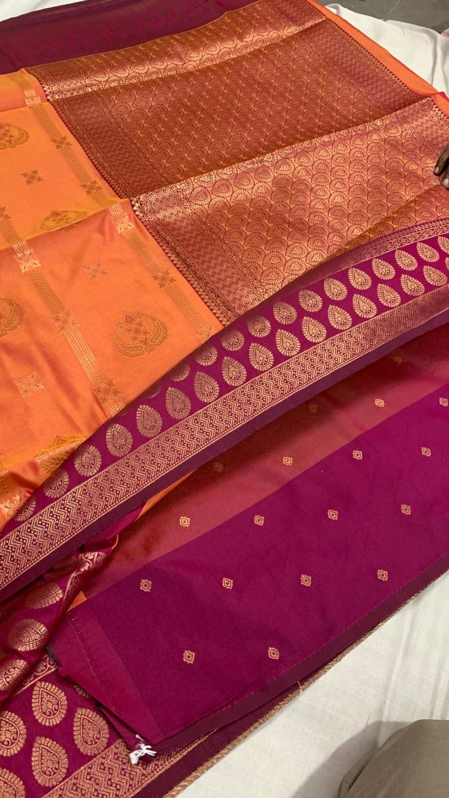 Dual Tone Semi Silk Sarees image 9