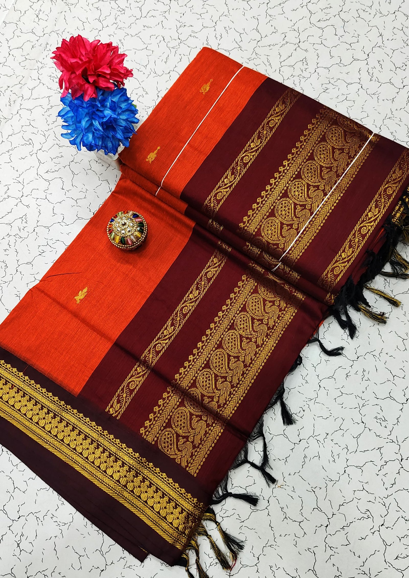 Kalyani Cotton Saree ( BUTTA) image 33