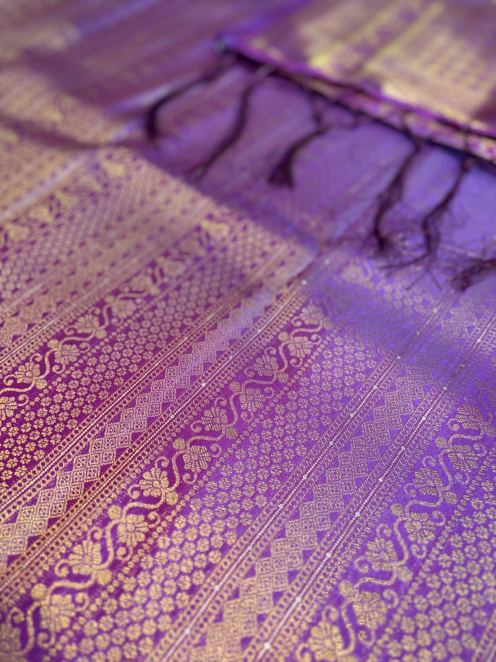 Bridal kanjivaram Semi SIlk Saree image 4