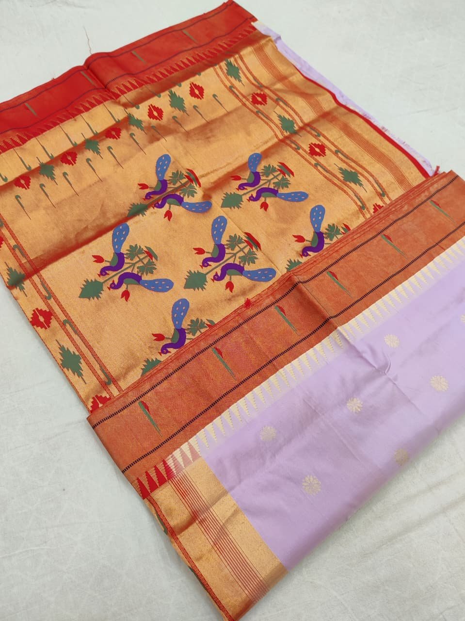 Muniya Paithani Pure Silk image 15