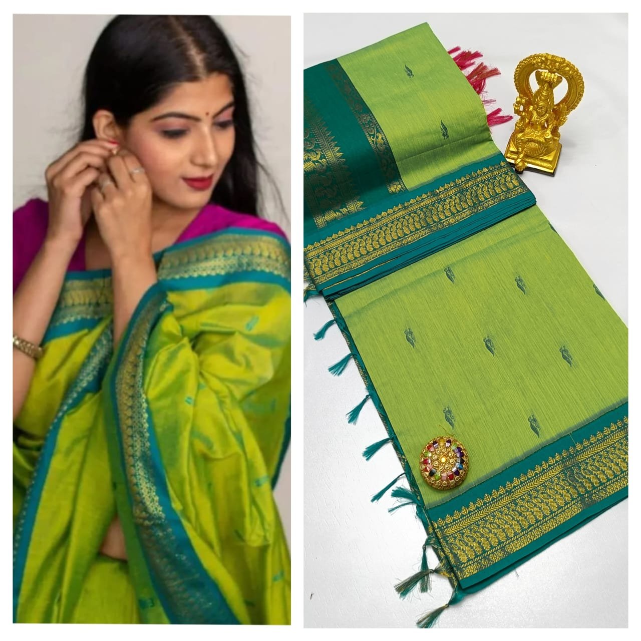Kalyani Cotton Saree ( BUTTA) image 15