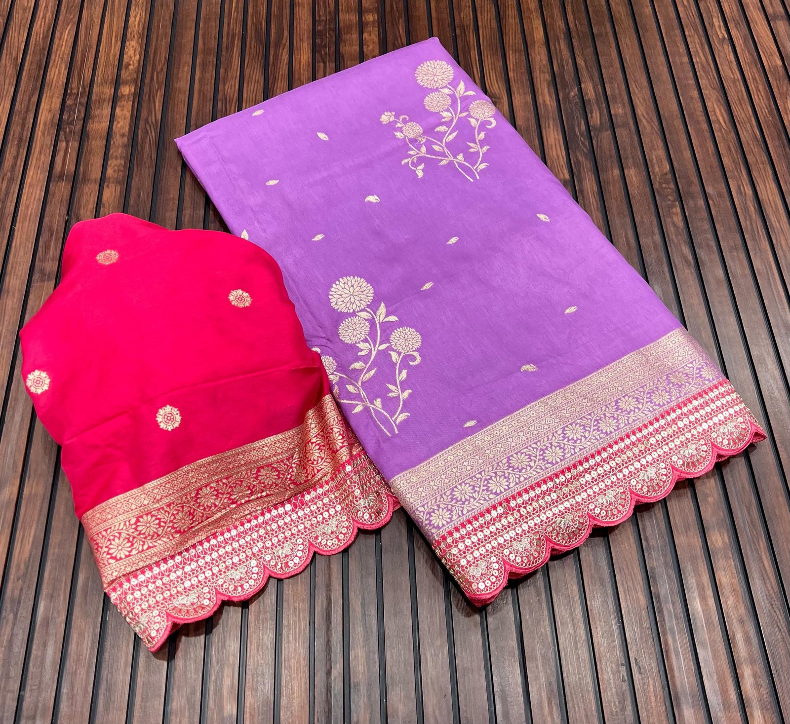 Pure Banarasi Dola Silk Saree image 4