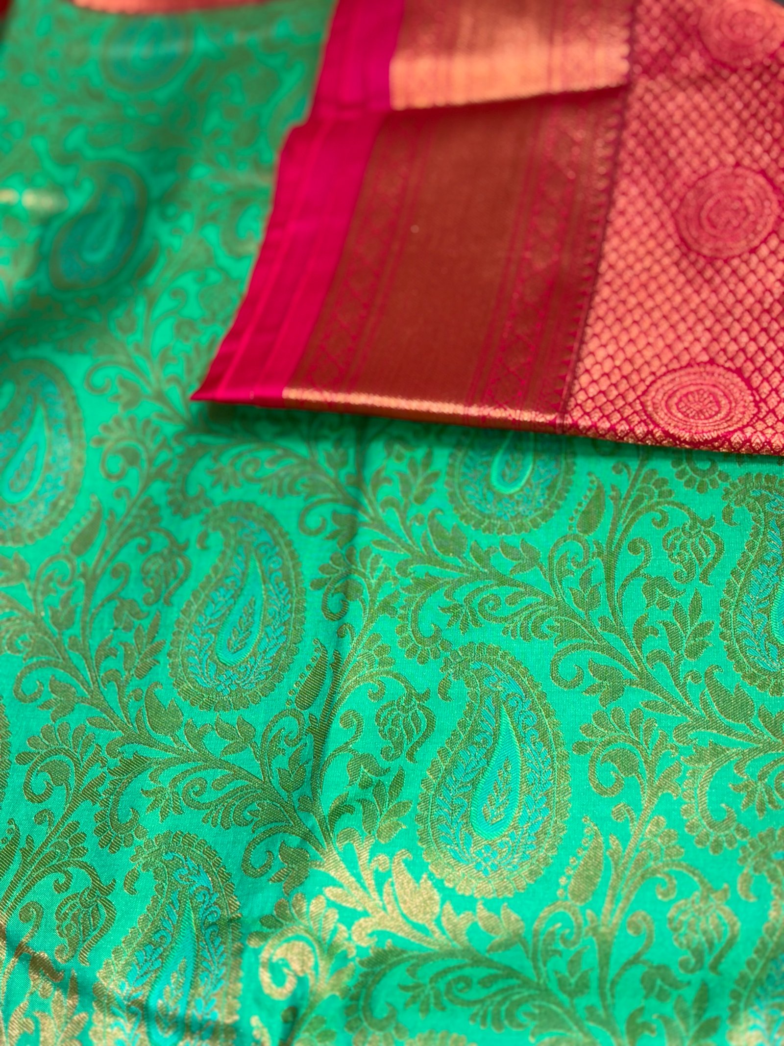 5 Korvai Kanchi Semi Silk Sarees image 9