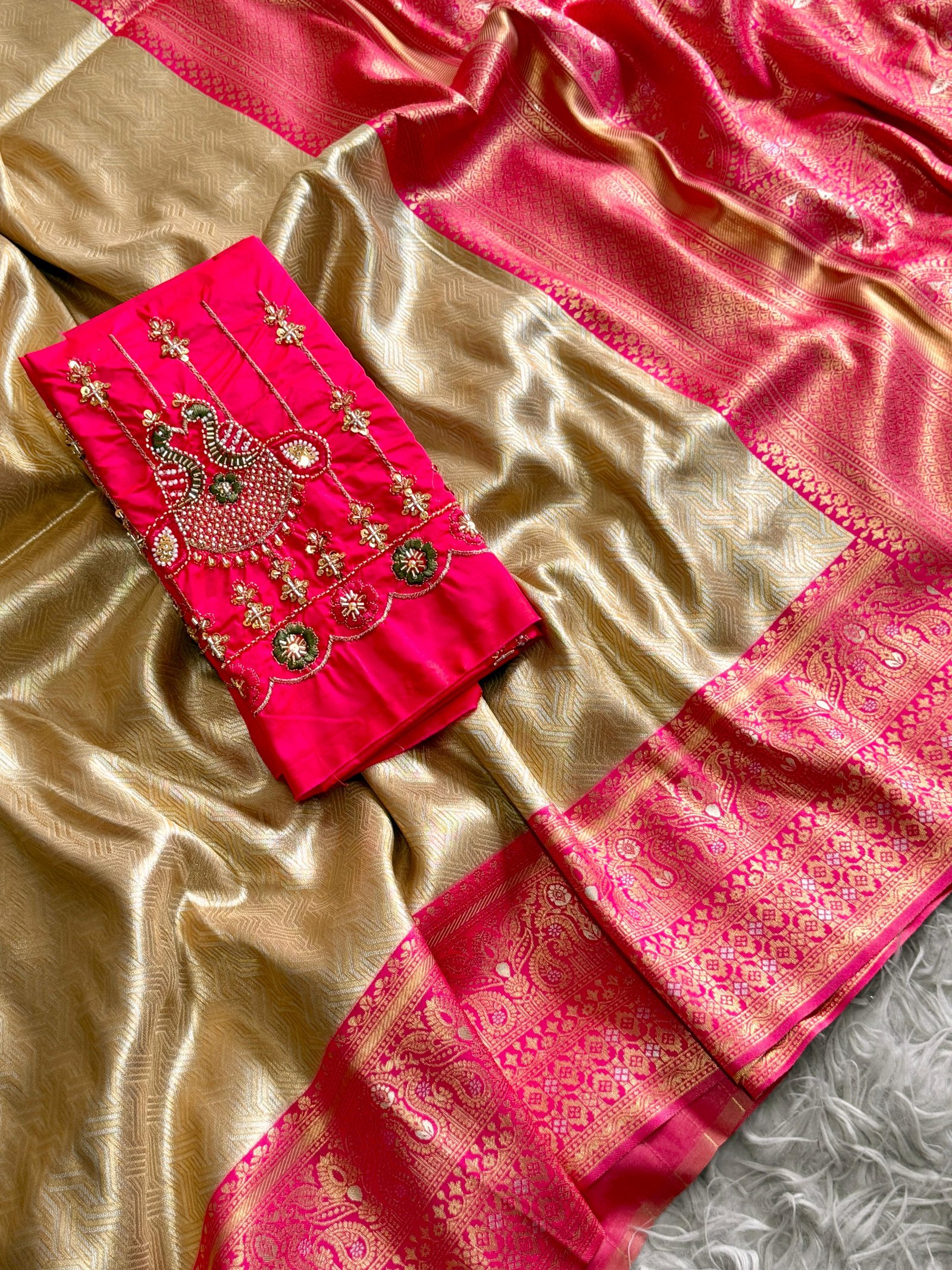 4 Banarasi Tissue Silk image 14