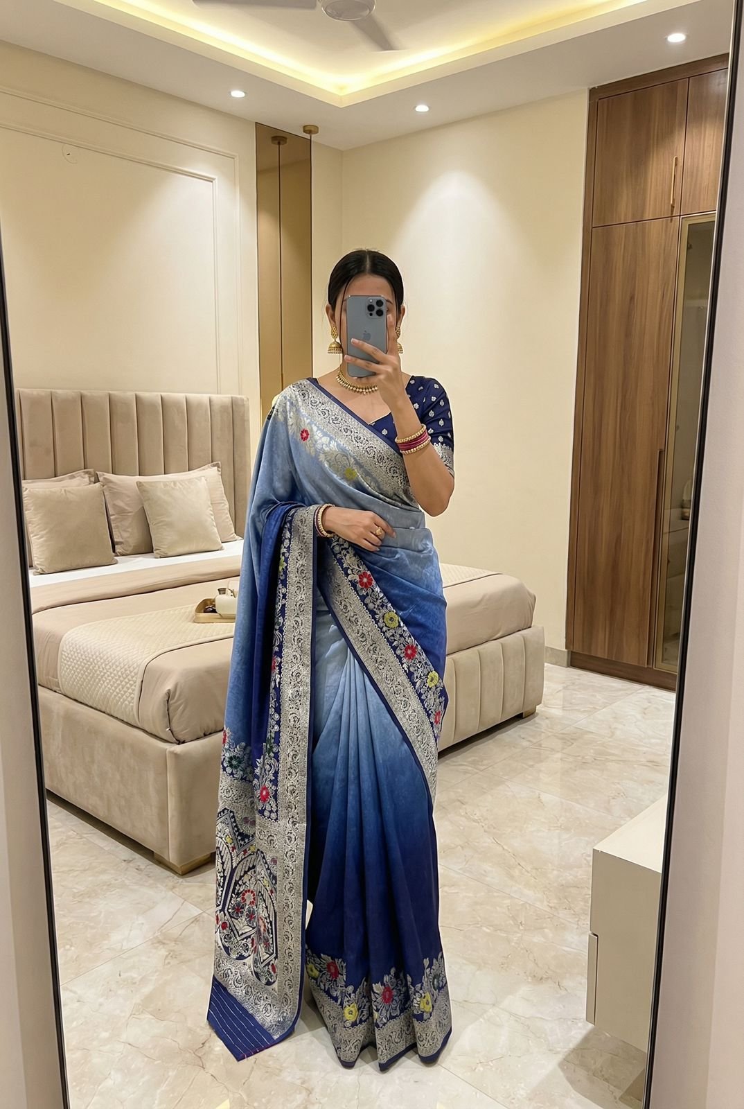 Pure Viscose Dola Silk Saree