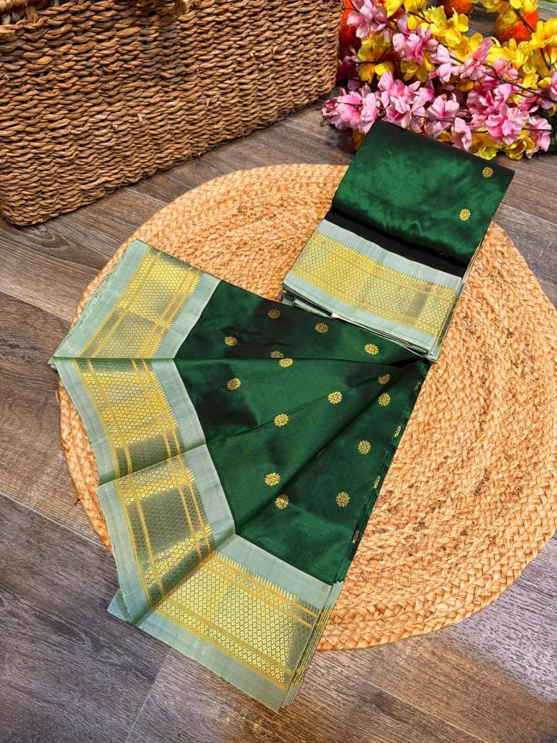 Kalanjali Maharani Paithani Pure Silk image 28