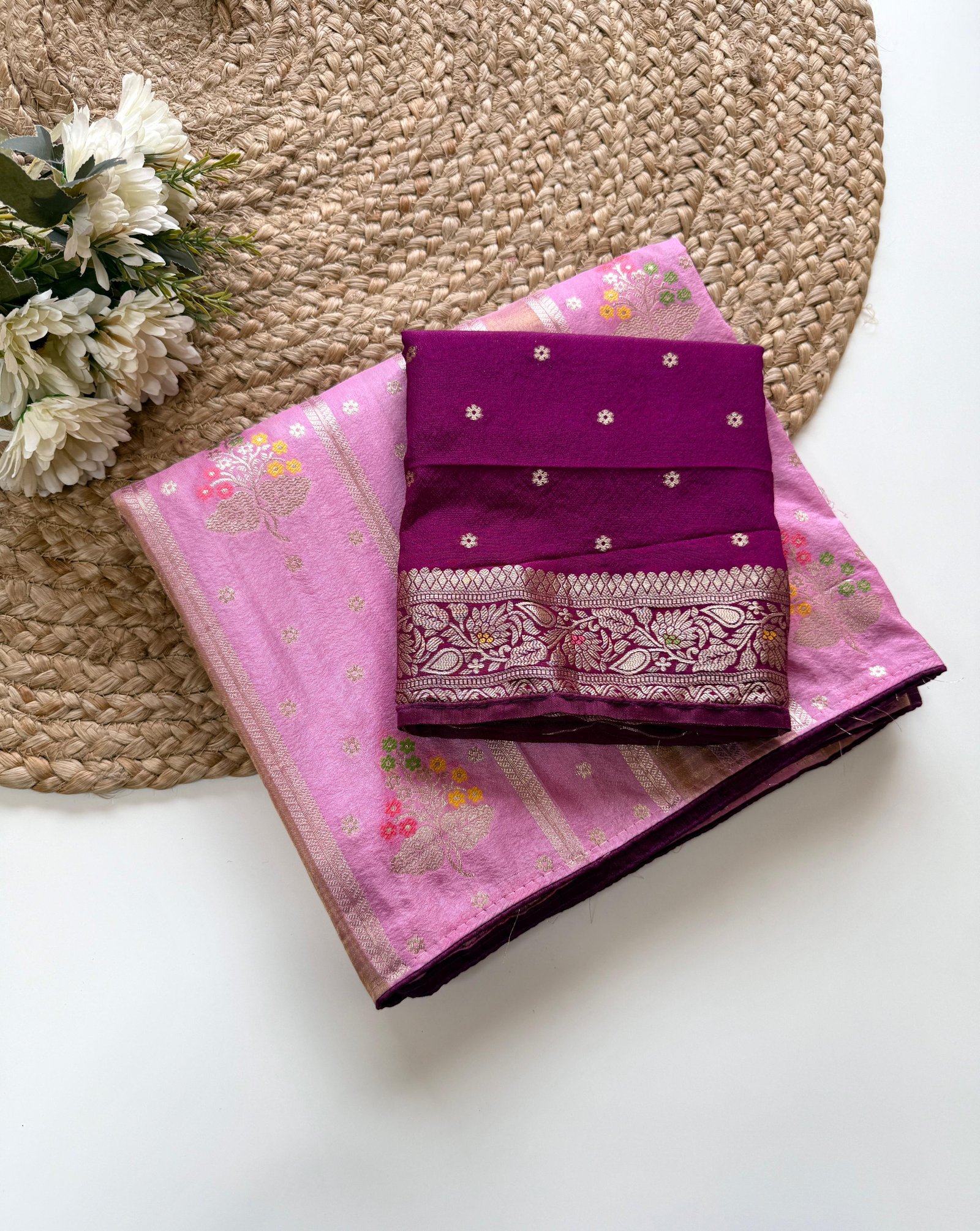 Pure Chinya Viscose Crepe Saree image 7