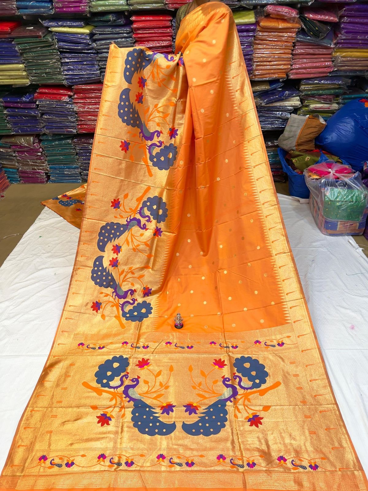 Half Allover Paithani image 6