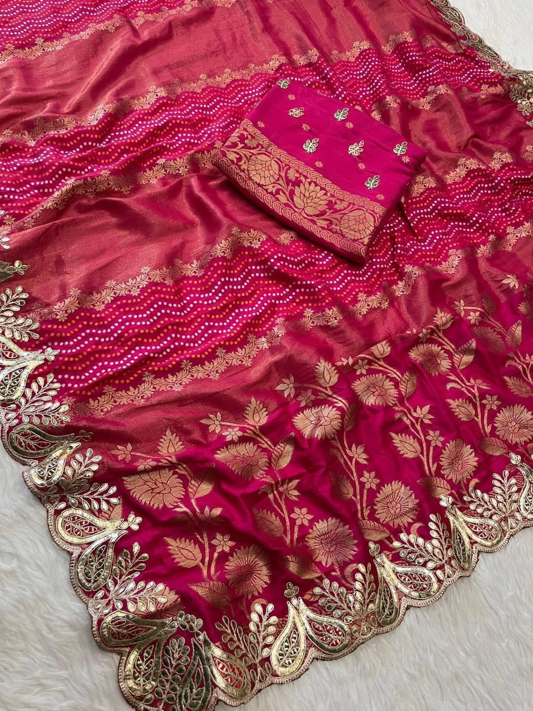 Tissue Russian Silk Saree image 7