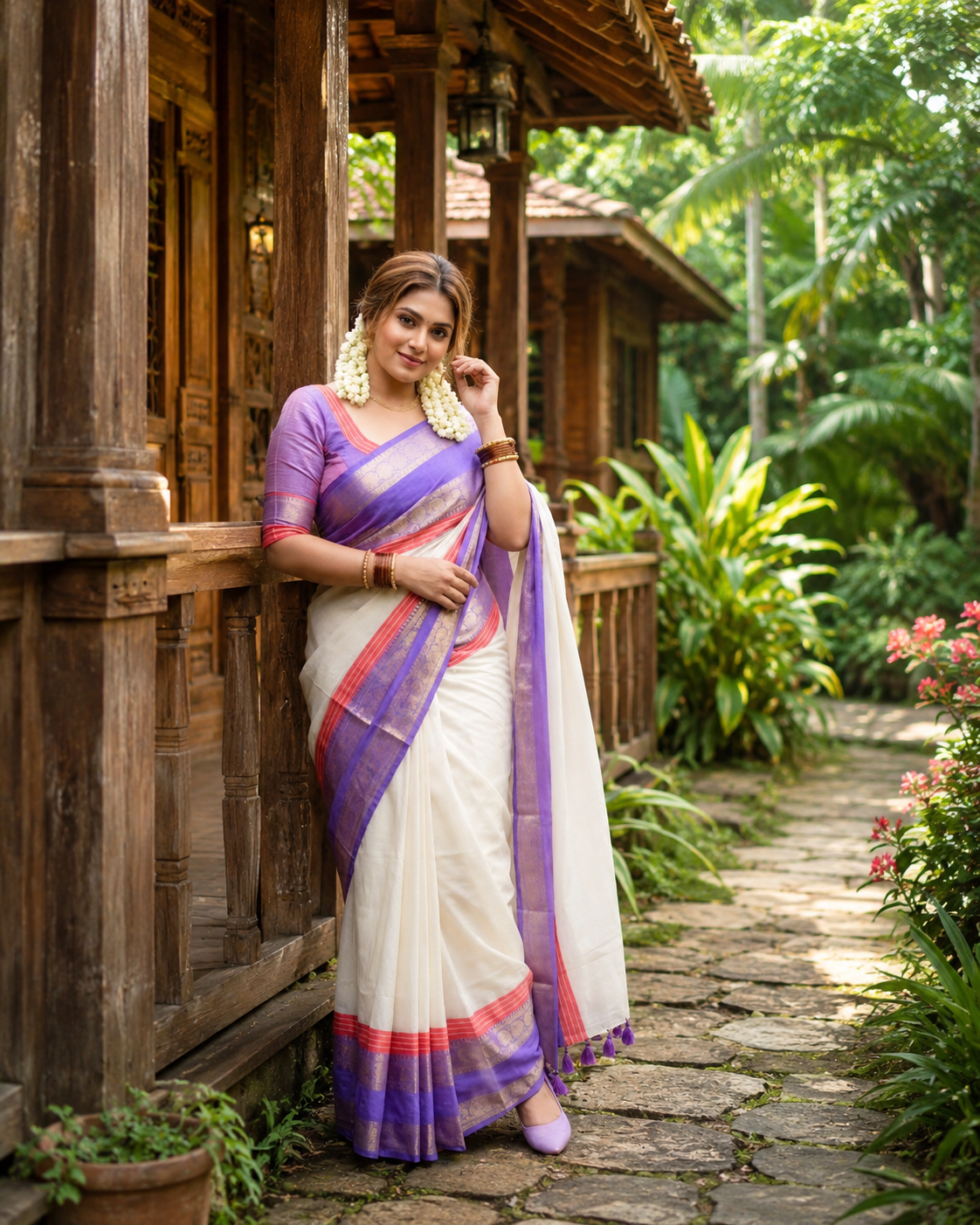 Onam-Vishu Mul Cotton Saree
