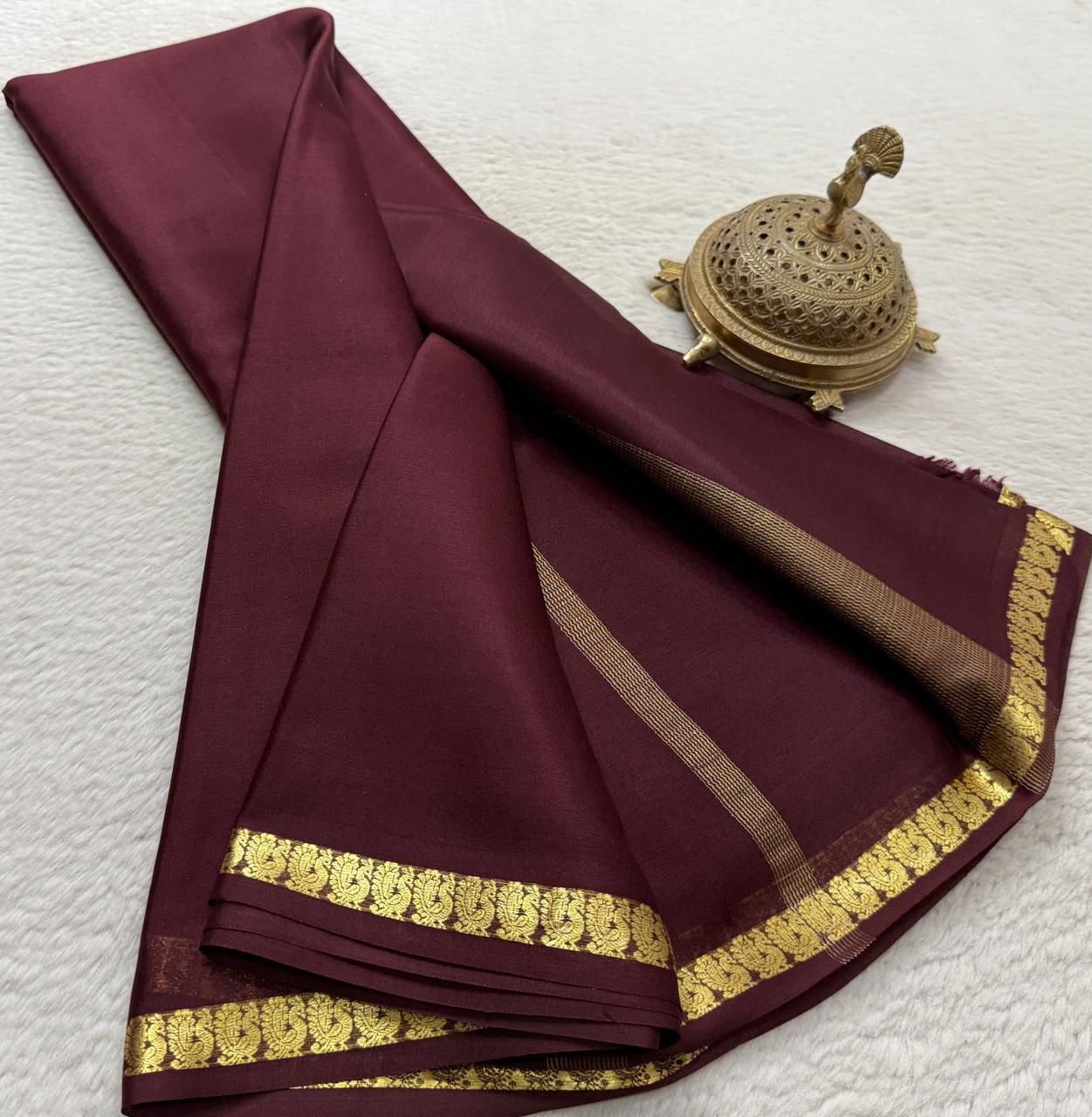 8 Pure Mysore Silk Sarees image 4