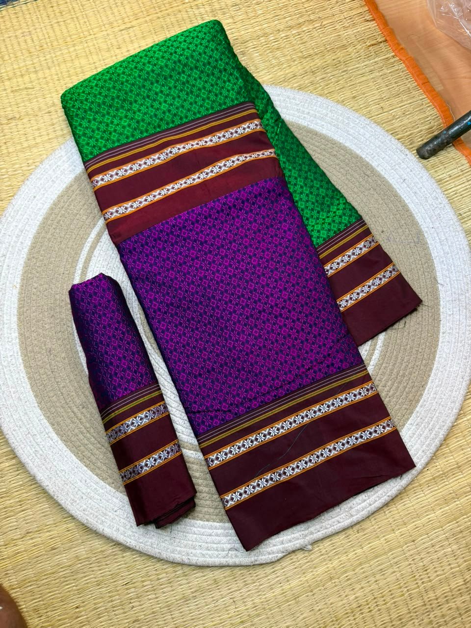 Half and Half Khun Saree image 12